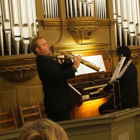 Orgel und Saxophon
