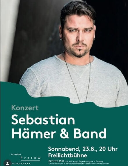 Sebastian Hämer Plakat zum Konzert auf der Freilichtbühne Prerow