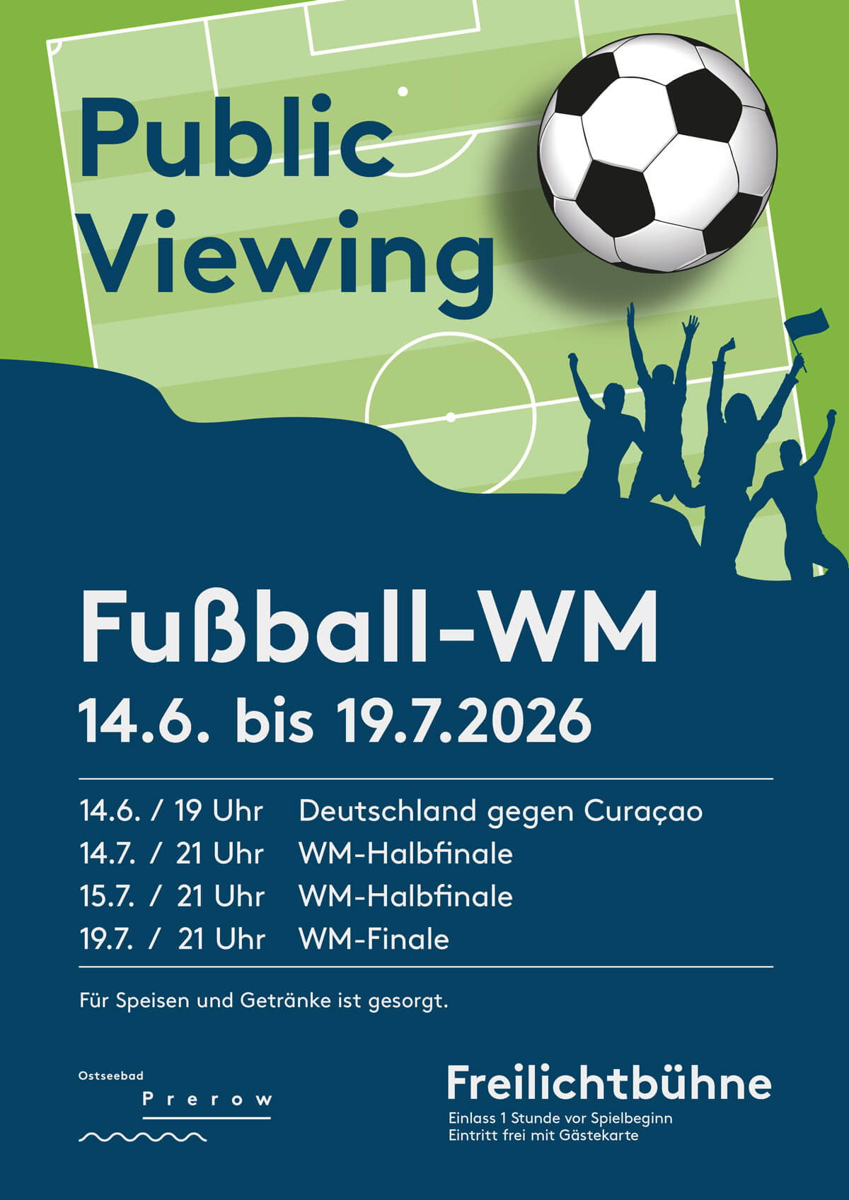 Public Viewing - Fußball WM 2026 in Prerow